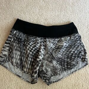 Nike Women's Black and Gray Athletic Shorts